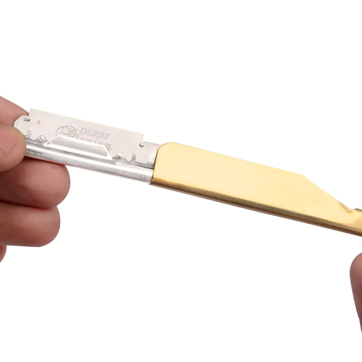 titanium gold hitachi quality blade razor