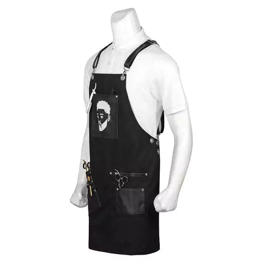 black barber haircut adjustable apron