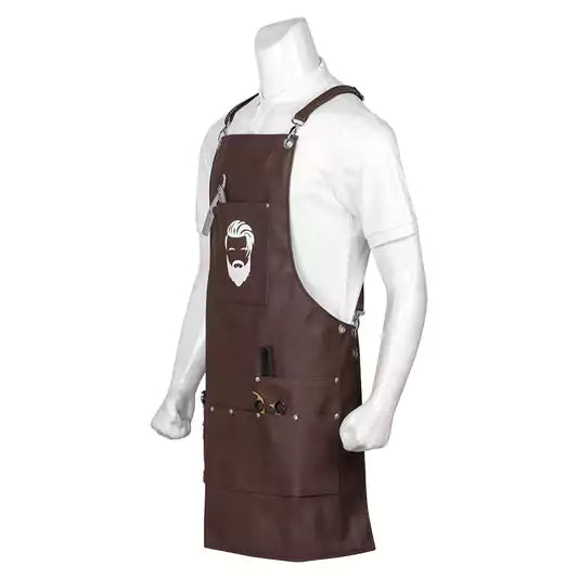 professional leather barber adjustable apron