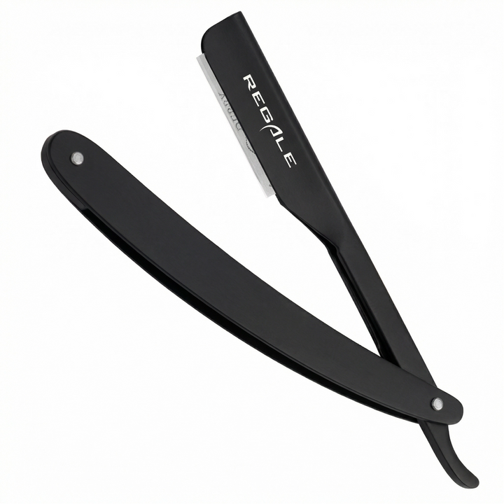 Regale Professional Barber Straight Razor - Matte Black – Regale Barber ...