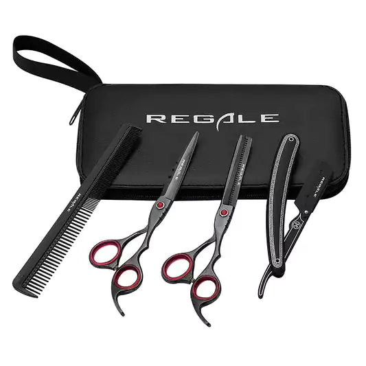 King Pro Haircutting Texturizing Razor & Comb Kit