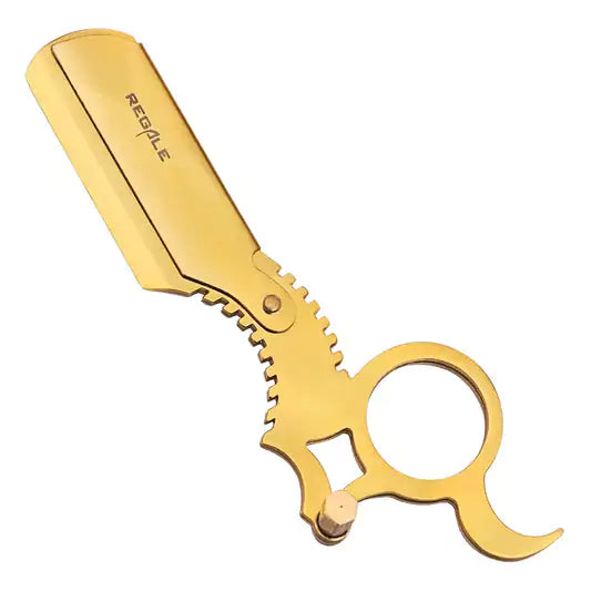 titanium gold finger insert replaceable blade razor 