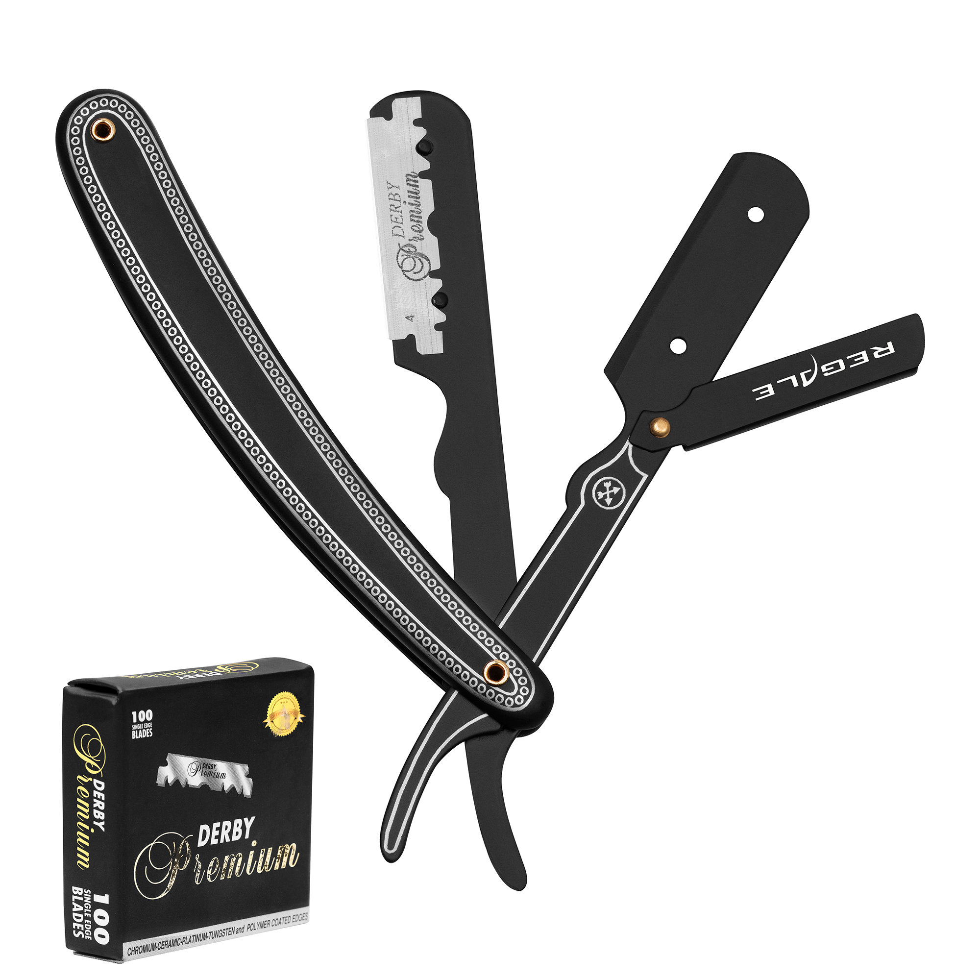 Regale Shavette Style Straight Razor With Replaceable Blades – Regale ...