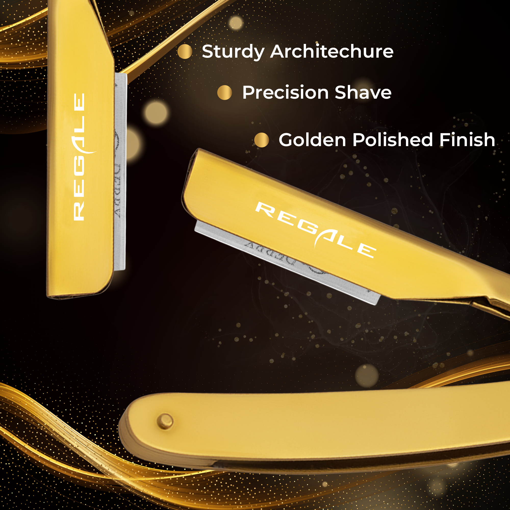 Solid Gold Razor Regale Gold Razor For Professional Barbering – Regale Barber Supply