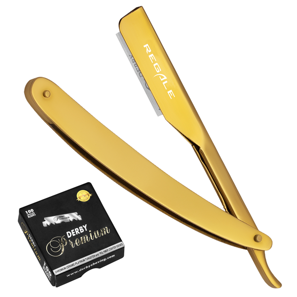 Regale Gold Razor For Professional Barbering