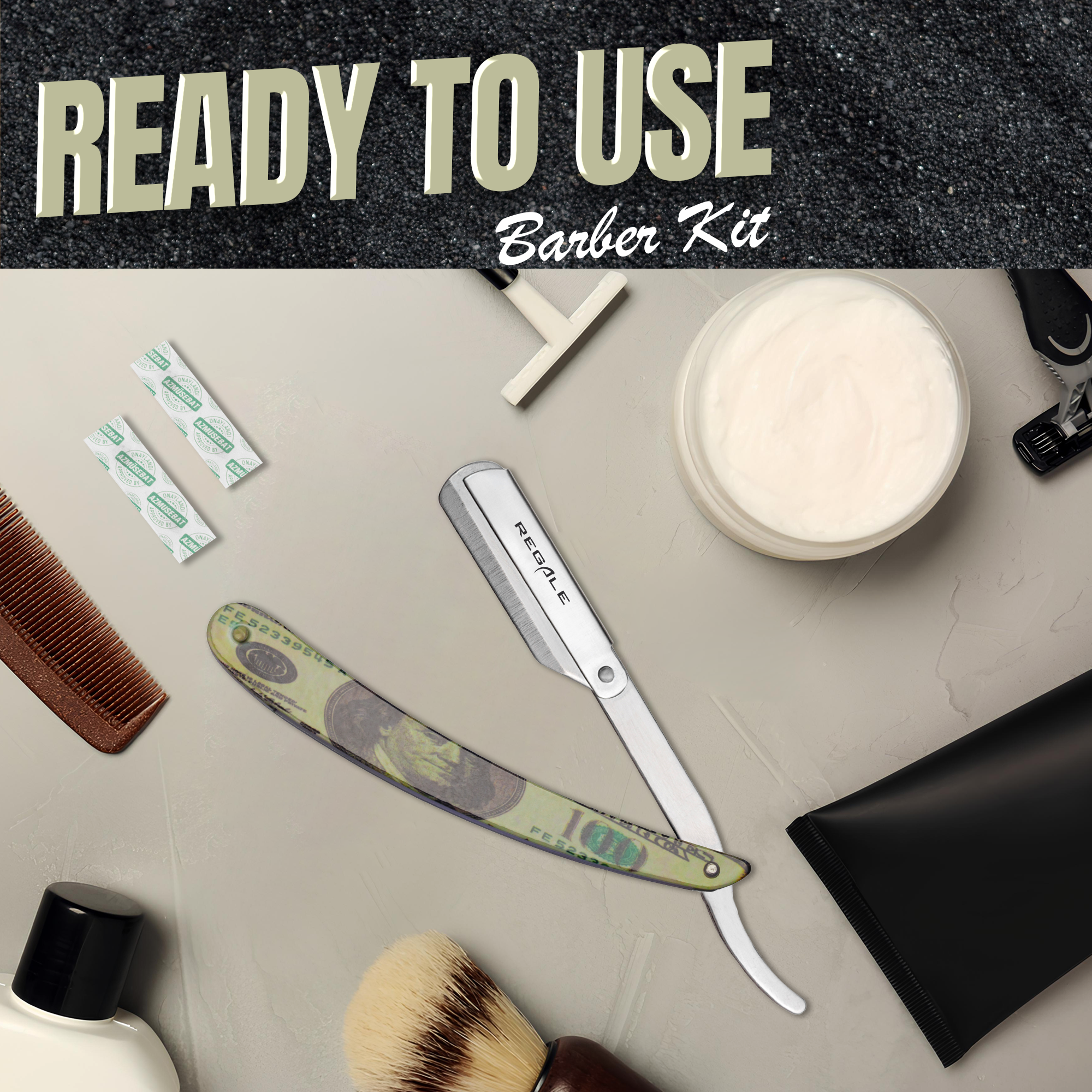 Dollar Stainless Steel Folding Barber Straight Razor – Regale Barber Supply