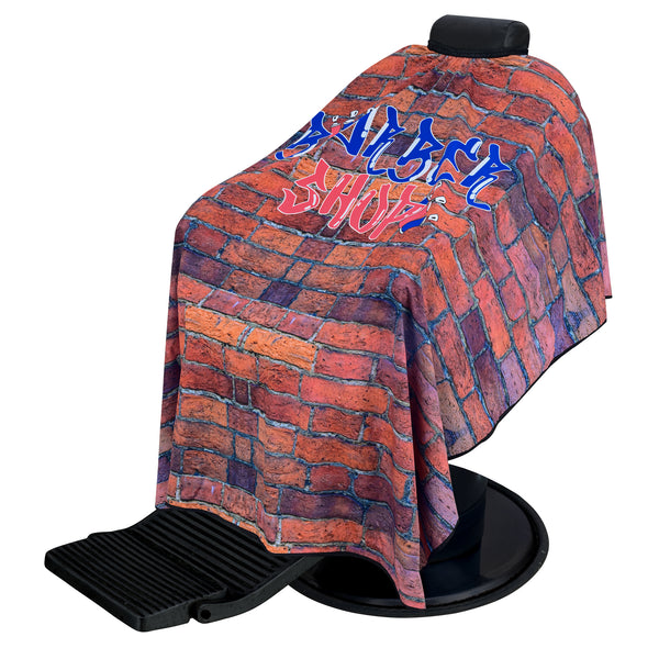 Regale Urban Graffiti Barber Cape - Brick Wall Edition